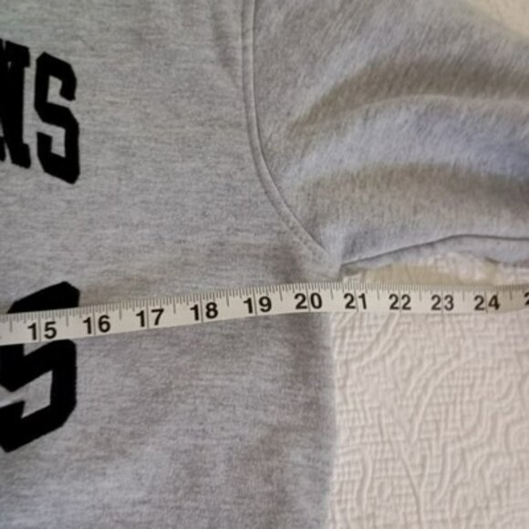 New Orleans Saints NFL Team Apparel Gray Hoodie S Fleece Mens - Picture 9 of 11
